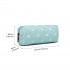 PC-D - Miss Lulu Canvas Pencil Case  Polka Dot Blue