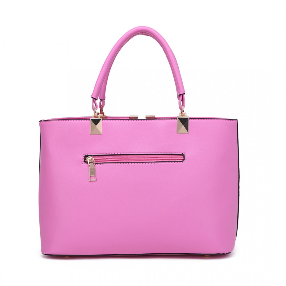 S1717 - Miss Lulu Shoulder Bag Pink