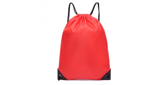 String Backpack Red S2020 - Kono Polyester Drawstring Backpack - Red