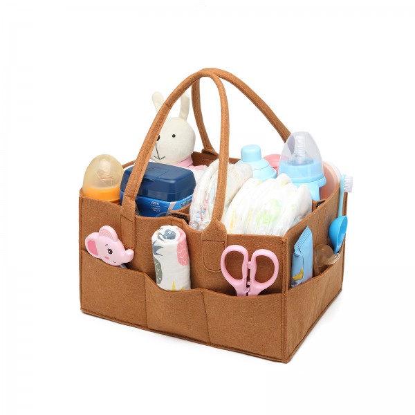 S2049 - Kono Felt Caddy Organiser With Storage - Khaki