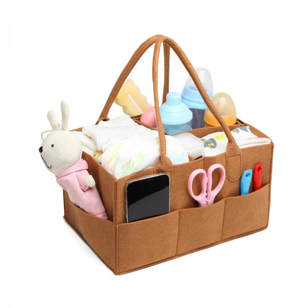 S2049 - Kono Felt Caddy Organiser With Storage - Khaki