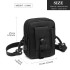 S2053 - Kono Casual Small Canvas Cross Body Bag - Black
