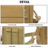 S2053 - Kono Casual Small Canvas Cross Body Bag - Khaki