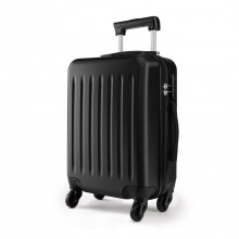 K1872L - Kono 28 Inch ABS Hard Shell Luggage 4 Wheel Spinner Suitcase - Black