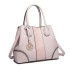 LT1822 - MISS LULU STRUCTURED PANELLED SHOULDER BAG - PINK