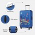 L-Cover-2 - Elastic Luggage Cover With Printed Design Large - Navy