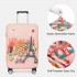 L-Cover-3 - Elastic Luggage Cover With Printed Design Large - Pink