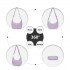 S2314 - Water-resistant Portable Crescent Shoulder Cross Body Bag - Purple
