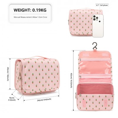 Damen Kosmetiktasche Mit Nationalflaggen-Muster – 22x13,6 Cm, Polyester