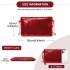 CLS2512 - Glam Sparkle Sequin Evening Clutch-Sleek, Shimmering Wristlet & Crossbody - Red