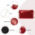 CLS2512 - Glam Sparkle Sequin Evening Clutch-Sleek, Shimmering Wristlet & Crossbody - Red