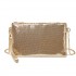 CLS2512 - Glam Sparkle Sequin Evening Clutch-Sleek, Shimmering Wristlet & Crossbody - Light Gold