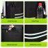 STO5546 - 3-in-1 Isolierter 56-L Einkaufswagen & Rucksack – Faltbarer Aluminiumrahmen mit Reflexstreifen - Schwarz