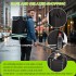 STO5546 - 3-in-1 Isolierter 56-L Einkaufswagen & Rucksack – Faltbarer Aluminiumrahmen mit Reflexstreifen - Schwarz