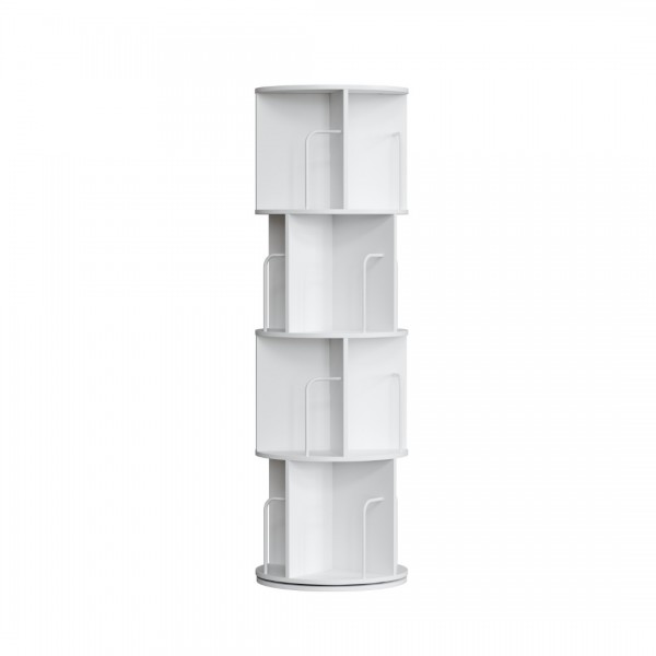 Cylindrical Rotatable Bookshelf