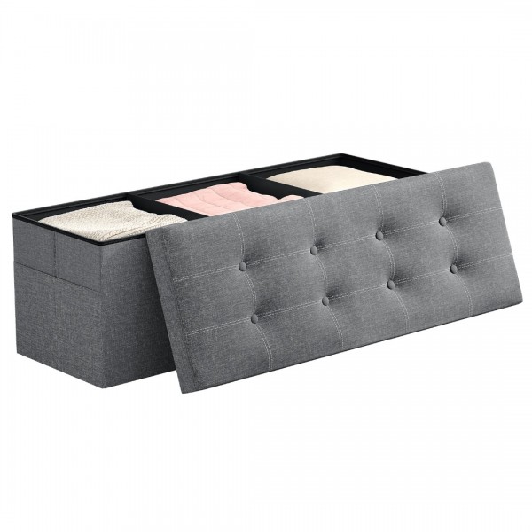 SOO4525-110cm Storage Ottoman - Light Grey