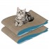 2PCS Set Large Blue Whale-Shaped Cat Scratching Board