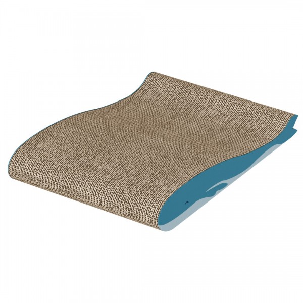 2PCS Set Large Blue Whale-Shaped Cat Scratching Board