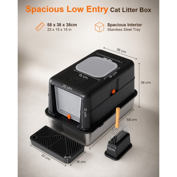 TBD6651 85L 3 In 1 Cat Litte Box TBD6651 85L 3 In 1 Cat Litte Box