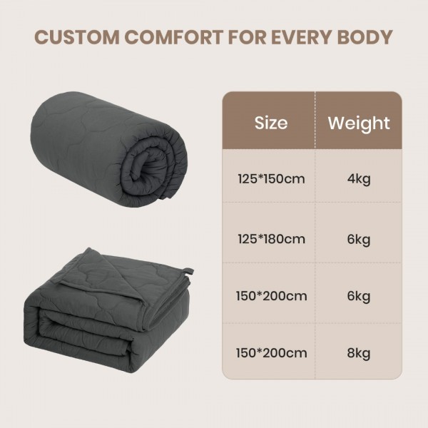 Adult Weighted Blanket Grey 150*200cm-8kg Adult Weighted Blanket Grey 150*200cm-8kg