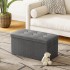 SOO4524-76cm Storage Ottoman - Grey