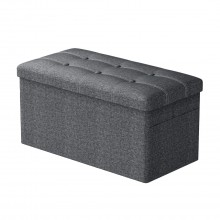 SOO4524-76cm Storage Ottoman - Grey