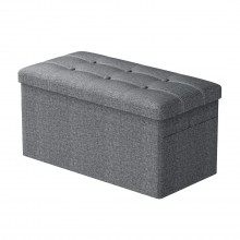 SOO4524-76cm Storage Ottoman - Light Grey