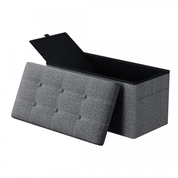 SOO4524-76cm Storage Ottoman - Light Grey