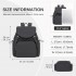 BPM2610 - Miss Lulu Lightweight Nylon Drawstring Backpack – Casual Daily Rucksack with 13 Inch Laptop Sleeve for Travel & Commute - Black