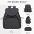 BPM2610 - Miss Lulu Lightweight Nylon Drawstring Backpack – Casual Daily Rucksack with 13 Inch Laptop Sleeve for Travel & Commute - Black