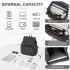 BPM2610 - Miss Lulu Lightweight Nylon Drawstring Backpack – Casual Daily Rucksack with 13 Inch Laptop Sleeve for Travel & Commute - Black