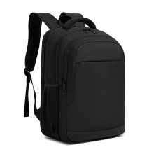 BPN2607 - Trendy Laptop Backpack,Soft Padded,Practical,Organized Storage,Lightweight 15.6" Notebook Bag for Work, School & Travel - Black