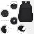 BPN2607 - Trendy Laptop Backpack,Soft Padded,Practical,Organized Storage,Lightweight 15.6" Notebook Bag for Work, School & Travel - Black
