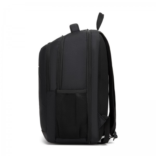 BPN2607 - Trendy Laptop Backpack,Soft Padded,Practical,Organized Storage,Lightweight 15.6" Notebook Bag for Work, School & Travel - Black