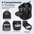 BPN2607 - Trendy Laptop Backpack,Soft Padded,Practical,Organized Storage,Lightweight 15.6" Notebook Bag for Work, School & Travel - Black