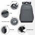 BPN2607 - Trendy Laptop Backpack,Soft Padded,Practical,Organized Storage,Lightweight 15.6" Notebook Bag for Work, School & Travel - Grey