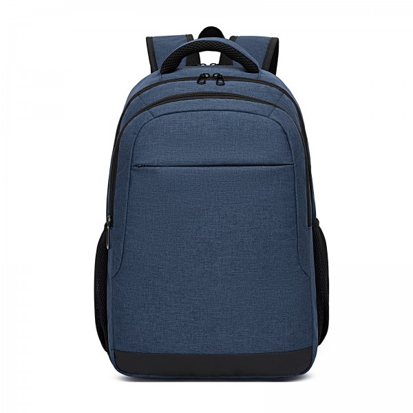 BPN2607 - Trendy Laptop Backpack,Soft Padded,Practical,Organized Storage,Lightweight 15.6" Notebook Bag for Work, School & Travel - Navy