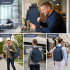 BPN2607 - Trendy Laptop Backpack,Soft Padded,Practical,Organized Storage,Lightweight 15.6" Notebook Bag for Work, School & Travel - Navy