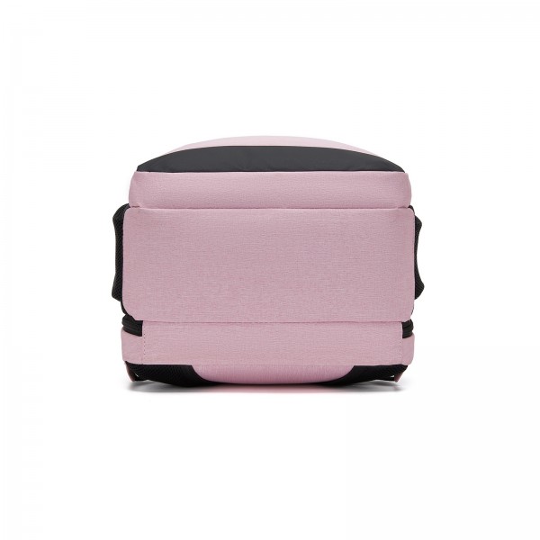 BPN2607 - Trendy Laptop Backpack,Soft Padded,Practical,Organized Storage,Lightweight 15.6" Notebook Bag for Work, School & Travel - Pink