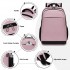 BPN2607 - Trendy Laptop Backpack,Soft Padded,Practical,Organized Storage,Lightweight 15.6" Notebook Bag for Work, School & Travel - Pink