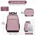BPN2607 - Trendy Laptop Backpack,Soft Padded,Practical,Organized Storage,Lightweight 15.6" Notebook Bag for Work, School & Travel - Pink