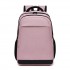 BPN2607 - Trendy Laptop Backpack,Soft Padded,Practical,Organized Storage,Lightweight 15.6" Notebook Bag for Work, School & Travel - Pink