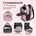 BPN2607 - Trendy Laptop Backpack,Soft Padded,Practical,Organized Storage,Lightweight 15.6" Notebook Bag for Work, School & Travel - Pink