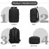 BPS2603 - Premium Laptop Backpack, 15.6 Inch USB Charging Backpack with Padded Laptop Sleeve, Ideal for Work and Commuting - Black
