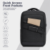 BPS2603 - Premium Laptop Backpack, 15.6 Inch USB Charging Backpack with Padded Laptop Sleeve, Ideal for Work and Commuting - Black