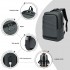 BPS2603 - Premium Laptop Backpack, 15.6 Inch USB Charging Backpack with Padded Laptop Sleeve, Ideal for Work and Commuting - Grey