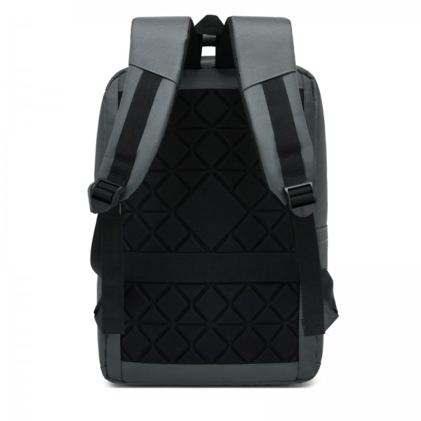 BPS2603 - Premium Laptop Backpack, 15.6 Inch USB Charging Backpack with Padded Laptop Sleeve, Ideal for Work and Commuting - Grey