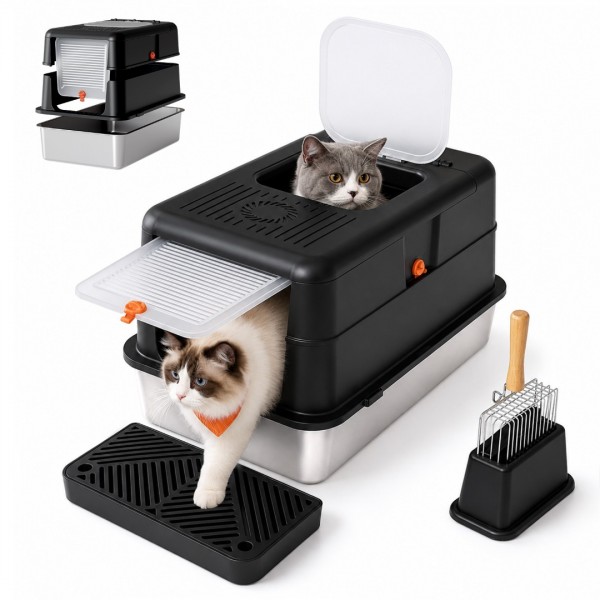 TBD6651 85L 3 In 1 Cat Litte Box TBD6651 85L 3 In 1 Cat Litte Box