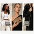 CLS2625 - Rhinestone Clutch Bag, Detachable Metal Chain Evening Bag,  Synthetic Diamond Crossbody Shoulder Handbag for Wedding Party Prom - Gold