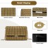 CLS2625 - Rhinestone Clutch Bag, Detachable Metal Chain Evening Bag,  Synthetic Diamond Crossbody Shoulder Handbag for Wedding Party Prom - Gold